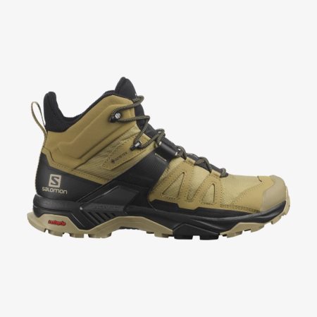 Salomon X ULTRA 4 MID GORE-TEX Mens Hiking Boots Olive | Salomon South Africa
